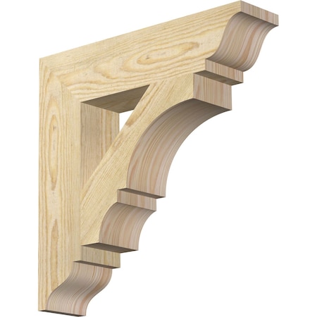 Balboa Traditional Rough Sawn Bracket, Douglas Fir, 4"W x 18"D x 18"H